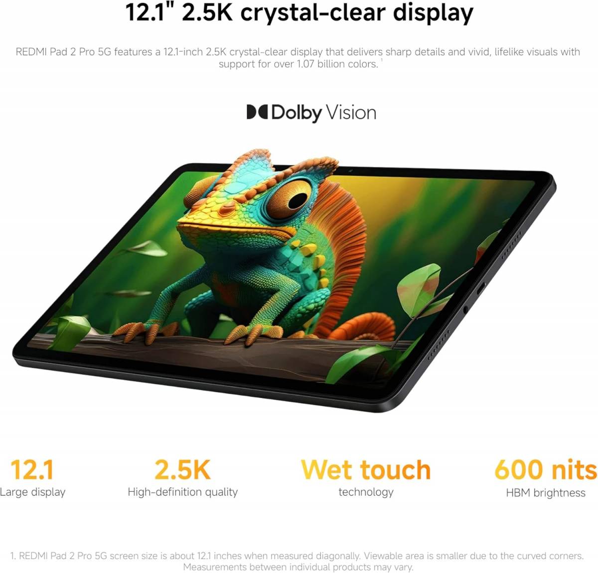 Xiaomi Redmi Pad 2 Pro 12.1" 120Hz 6GB+128GB 5G ( Cellular ) grey, használt táblagép