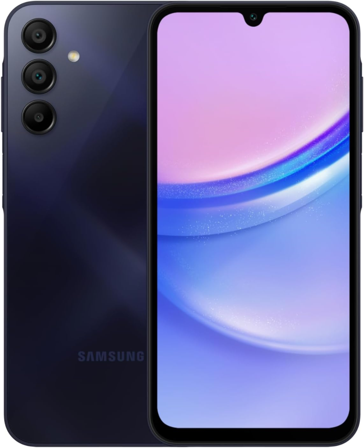 Samsung Galaxy A15 (LTE/4G) 128GB 4GB RAM Dual (A155F) Használt Mobiltelefon, kékes fekete