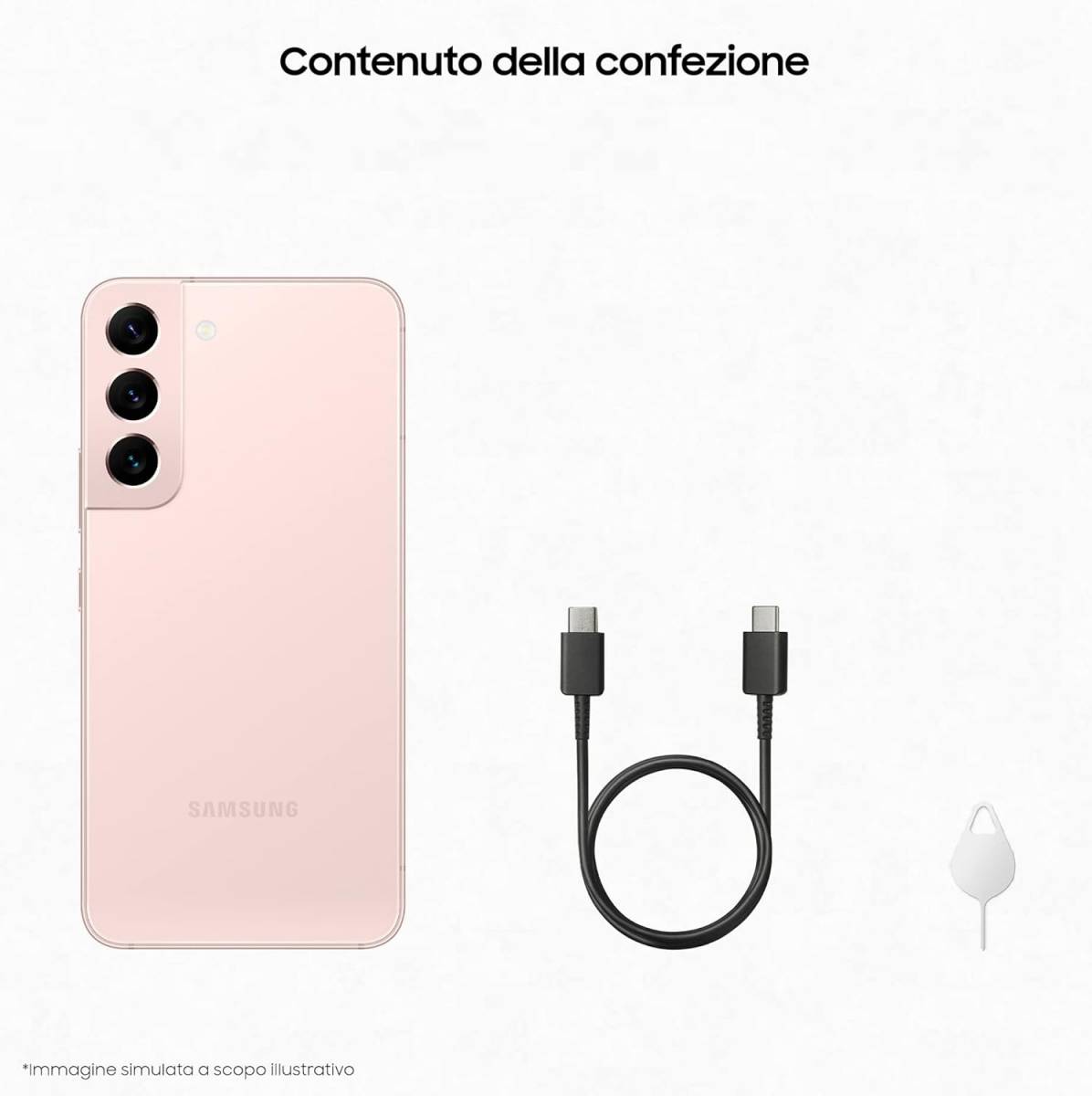 Samsung Galaxy S22 128GB 8GB RAM SM-S901B/DS Pink Gold 