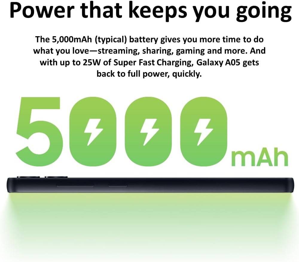 Samsung Galaxy A05 64GB 4GB RAM Dual (SM-A055) VILÁGOS ZÖLD Mobiltelefon, HASZNÁLT -