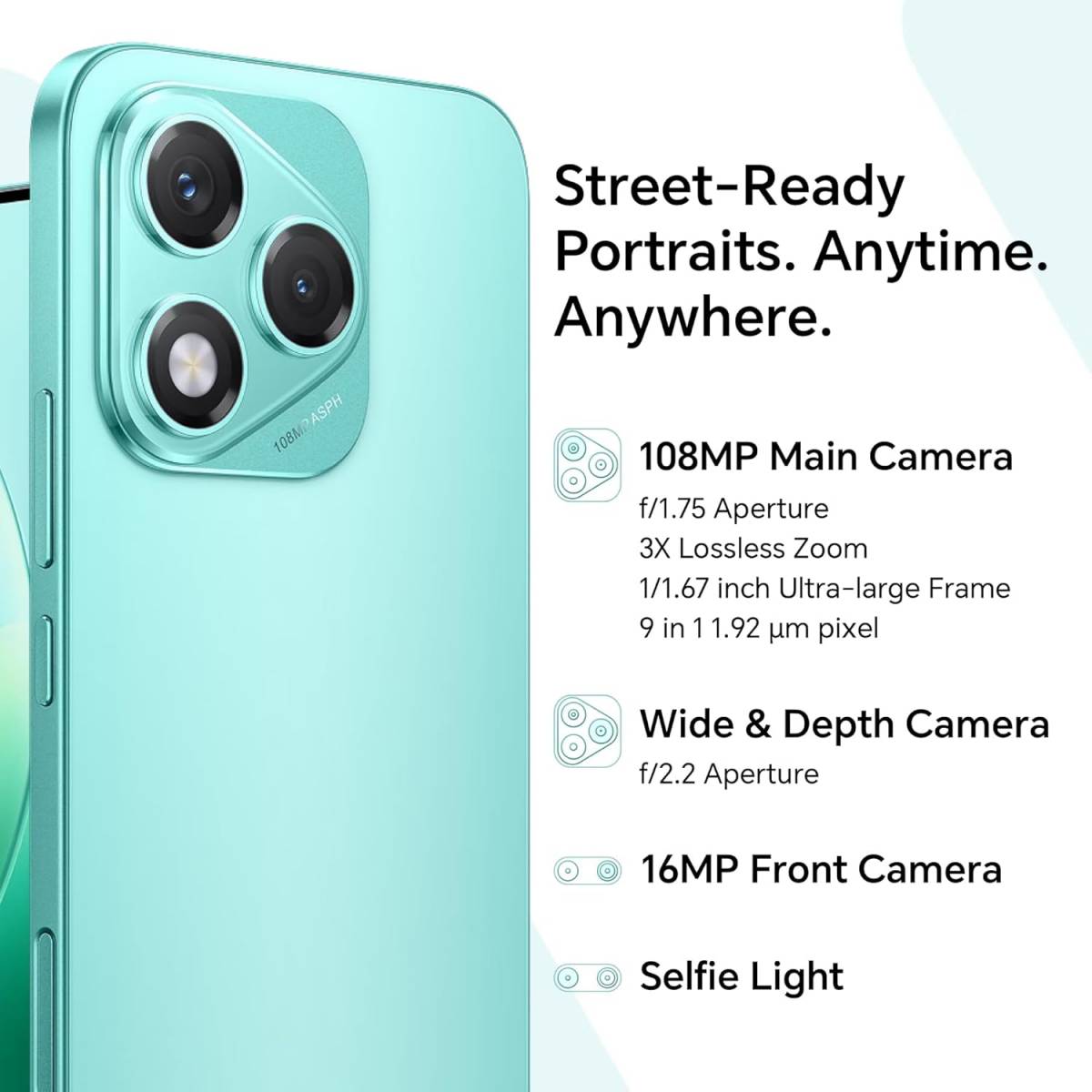 Honor 400 Lite 5G 256GB 8GB RAM Szürke