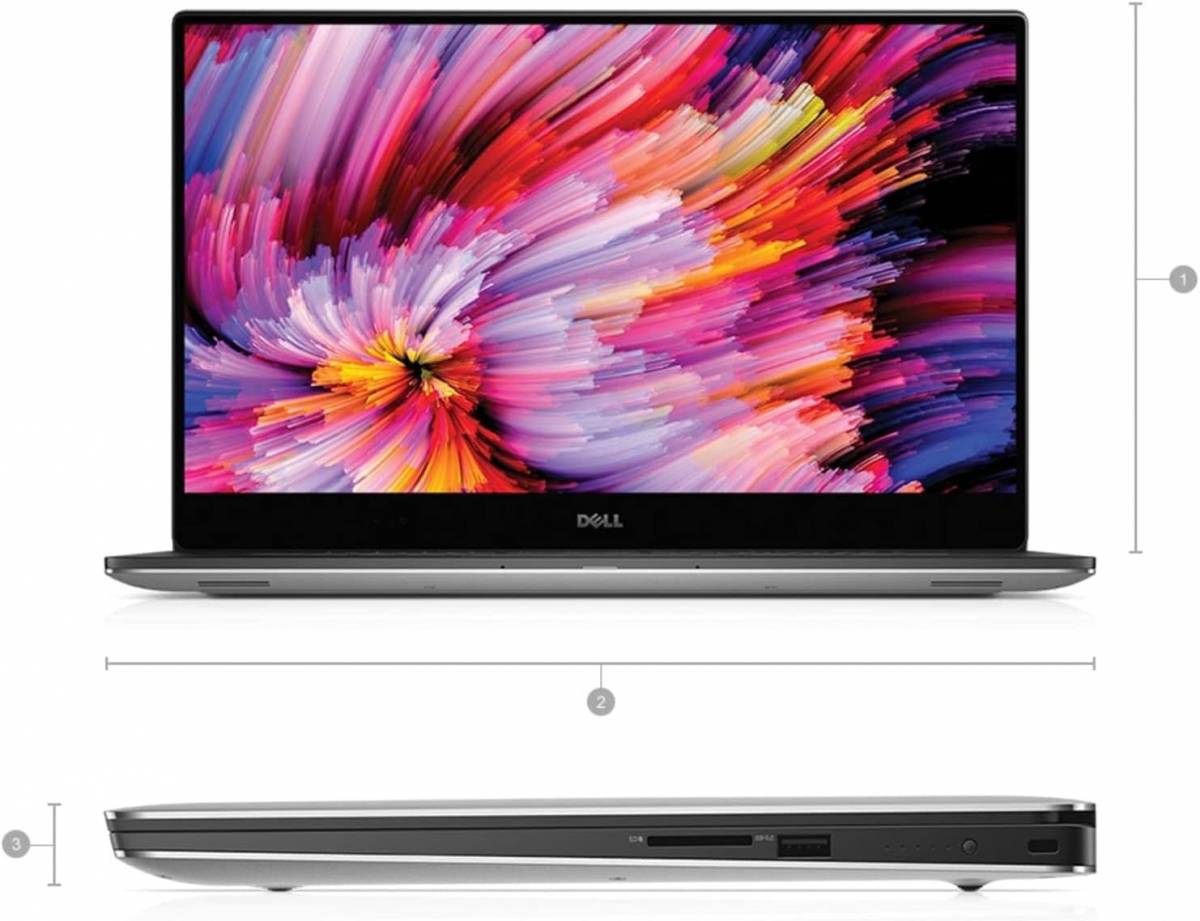 Dell XPS 15 9560 - 15.6" FHD  i7-7700HQ, 16GB, 512GB SSD, GTX1050 / 4GB ,Win11 Pro, Silver , haszn&aacute;lt Notebook 