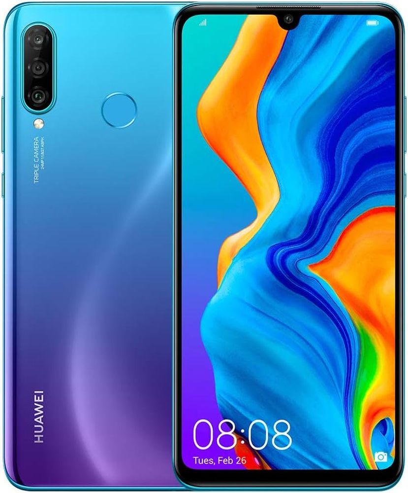 Huawei P30 128GB 6GB RAM Dual Használt Mobiltelefon, kék