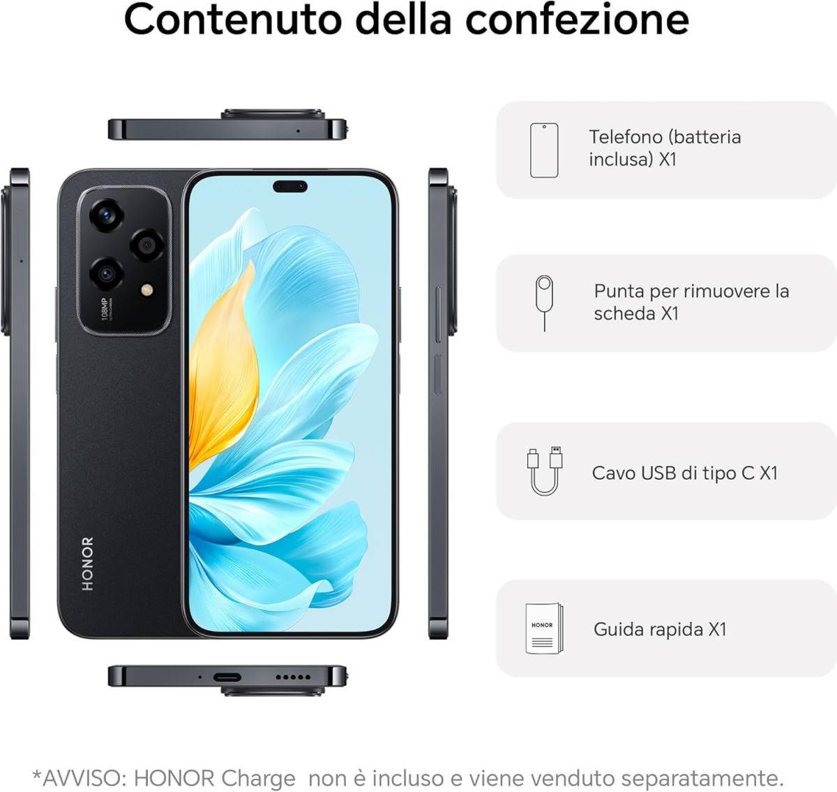 HONOR 200 Lite 8G+8G/256GB AMOLED 5G Dual SIM NFC