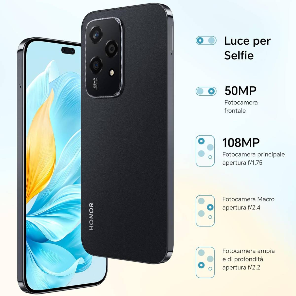 HONOR 200 Lite 8G+8G/256GB AMOLED 5G Dual SIM NFC