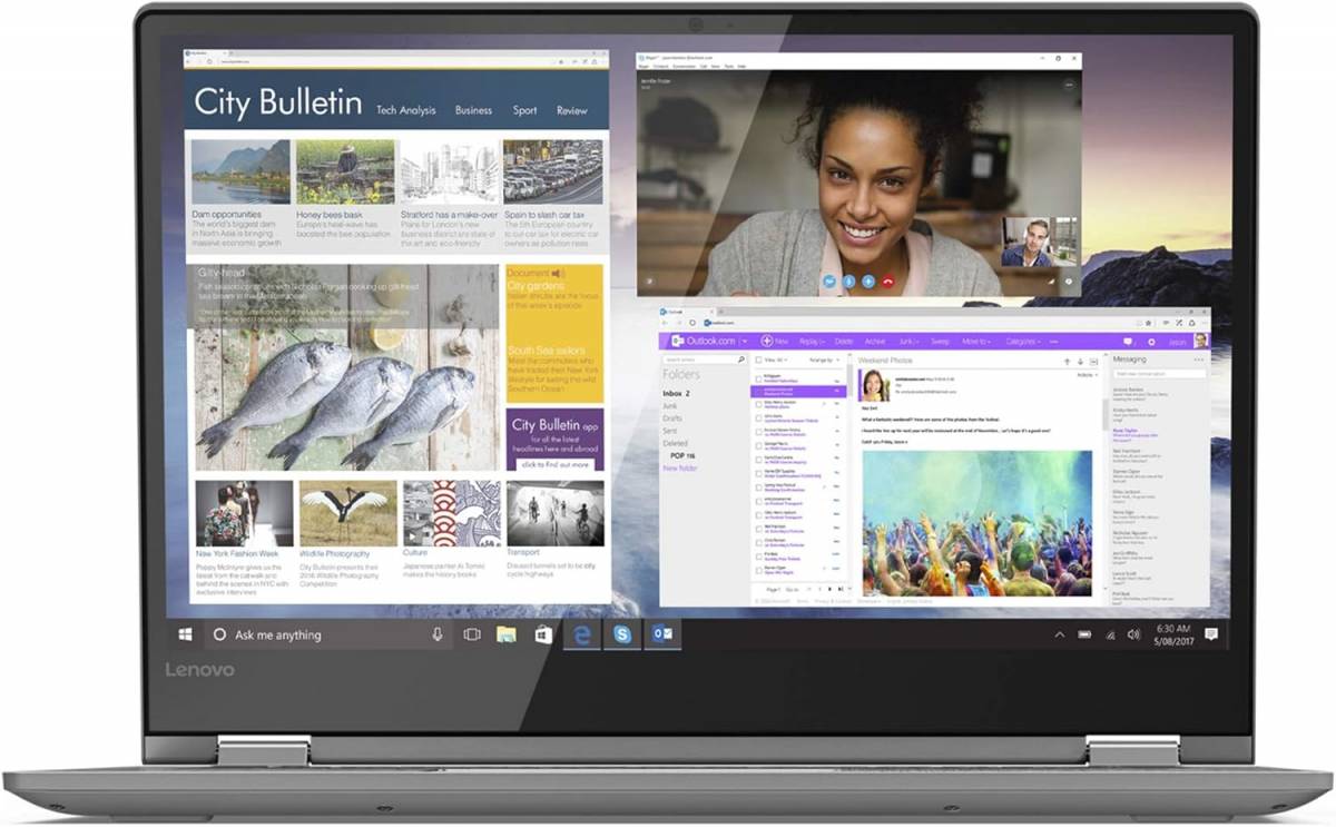 Lenovo Ideapad Yoga 530-14IKB 2in1 14" FHD &Eacute;rintőkijelző i5-8250U 8GB DDR4 , 480GB M.2 SSD Win11 Pro , &eacute;rintőceruz&aacute;val, FEL&Uacute;JITOTT notebook