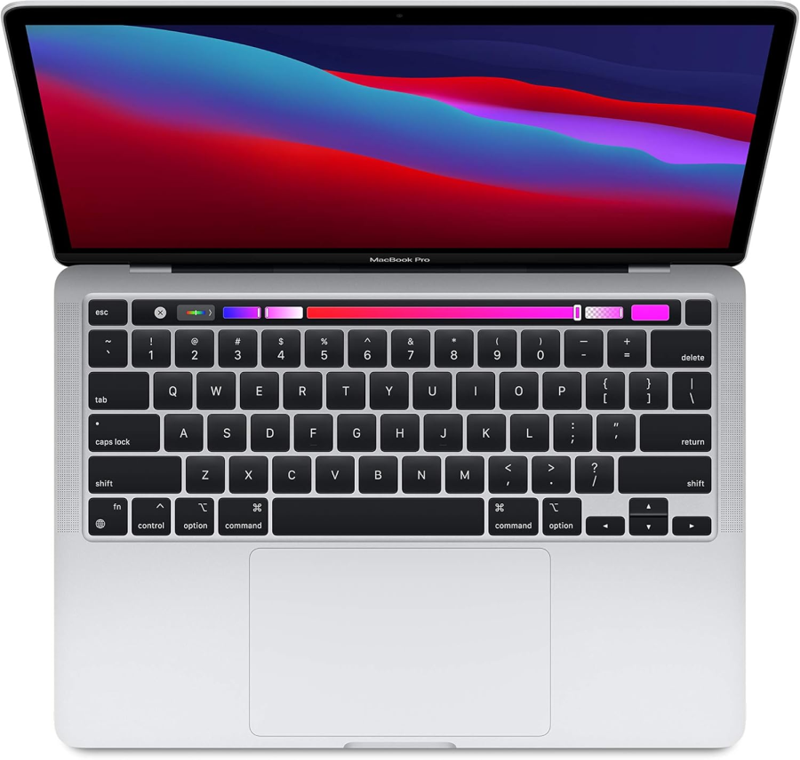 Apple MacBook Pro 13" Retina Touchbar 2020 M1 8/8 Magos CPU 8GB / 256G SSD, Silver, FELÚJITOTT