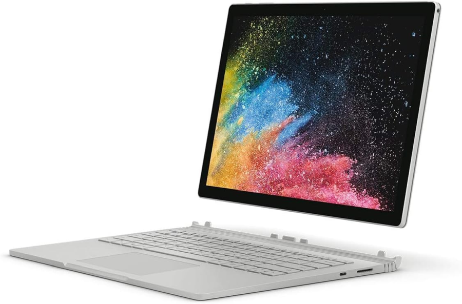 Microsoft Surface Book  13.5" 3000x2000 i7-6600U 2.60 GHz 8GB  256GB 2in1 érintőkijelzős notebook /tablet, ezüst szinben