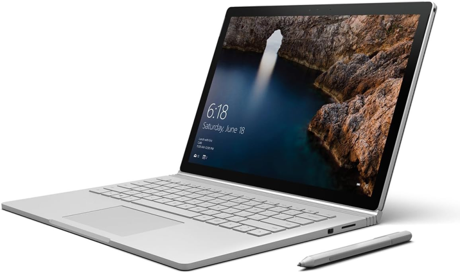 Microsoft Surface Book 13.5" 3000x2000 i5-6300U 2.40GHz 8GB  256GB 2in1 érintőkijelzős notebook /tablet, ezüst szinben