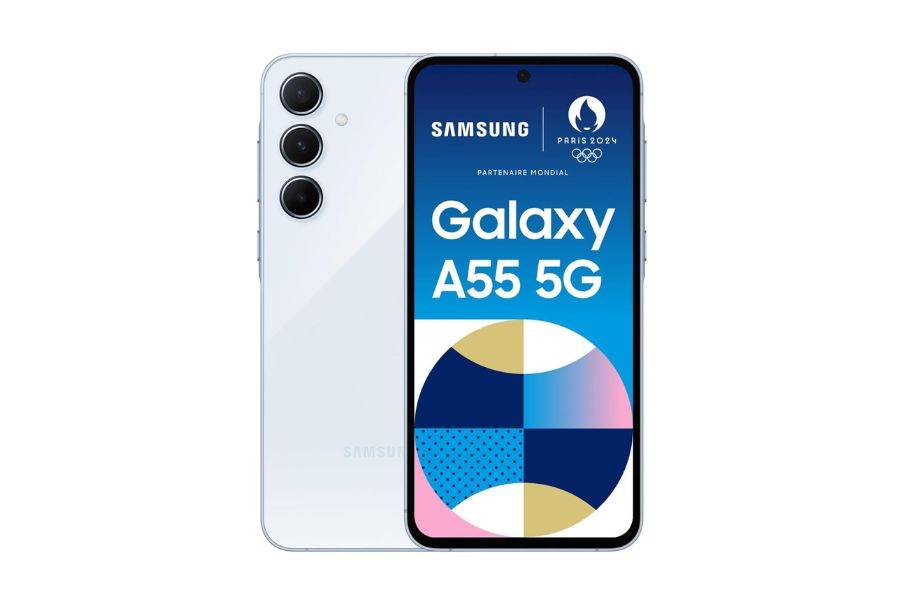 Samsung Galaxy A55 5G 128GB 8GB RAM Dual ( SM-A556B/DS ) Awesome Iceblue, HASZNÁLT