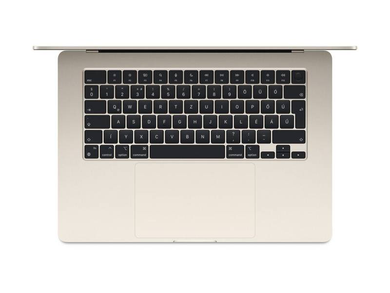 Apple MacBook Air 2025 M4 15" Liquid Retina 16G/ 256GB , magyar billentyűzet , starlight, haszn&aacute;lt