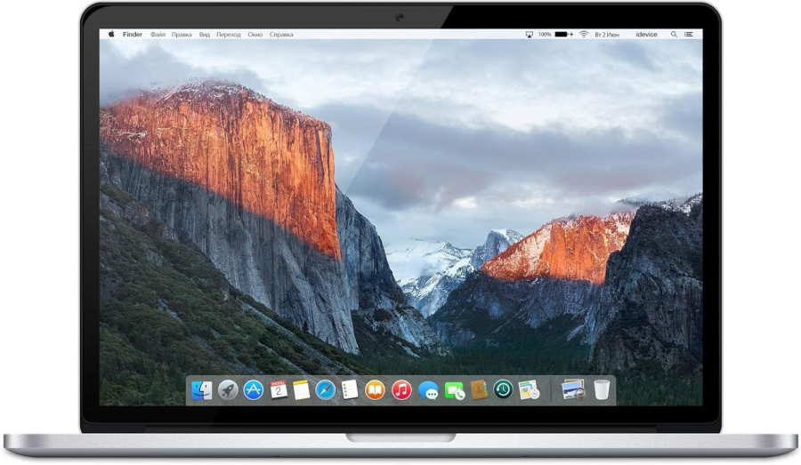 Apple MacBook Pro 15" Retina Mid 2014  i7-4870HQ  2.0GHz 16GB (2x8GB ) / 128GB SSD ezüst 