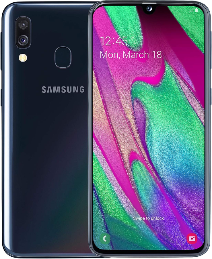 Samsung Galaxy A40 64GB Dual A405 Használt Mobiltelefon, fekete