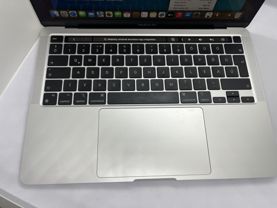 Apple MacBook Pro 17,1 13" Retina Touchbar 2020 M1 8/8 Magos CPU 8GB (1x8GB ) / 500G SSD, Silver 